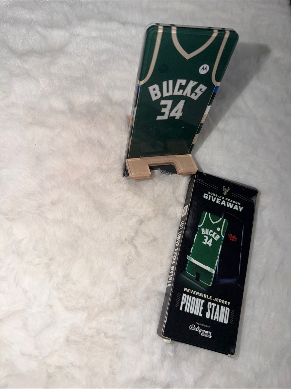 Bally Green Bucks 34 Reversible Jersey Phone Stand